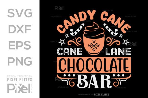Candy Cane Lane Hot Chocolate Bar SVG Graphics