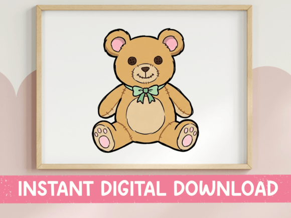 Cute Teddy Bear SVG: Graphics for T-Shirt Designs