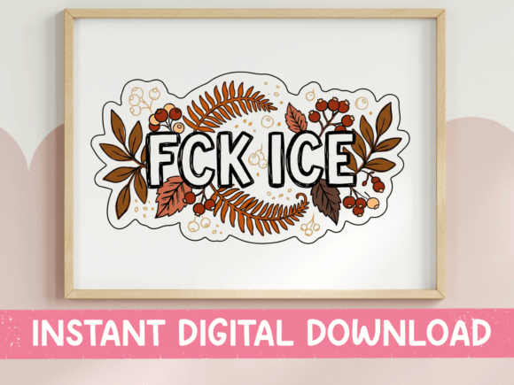 FCK ICE Autumn Leaves SVG Graphics