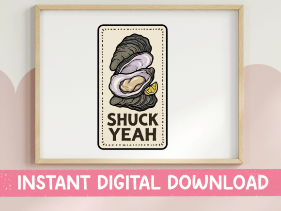 Shuck Yeah Oyster Sticker: Graphics for T-Shirt Designs