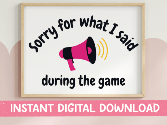 Sorry for What I Said Megaphone SVG: Graphics and T-Shirt Designs