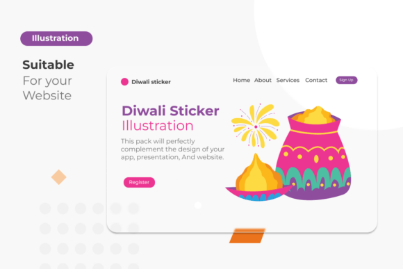 Sticker Diwali Illustration Graphics